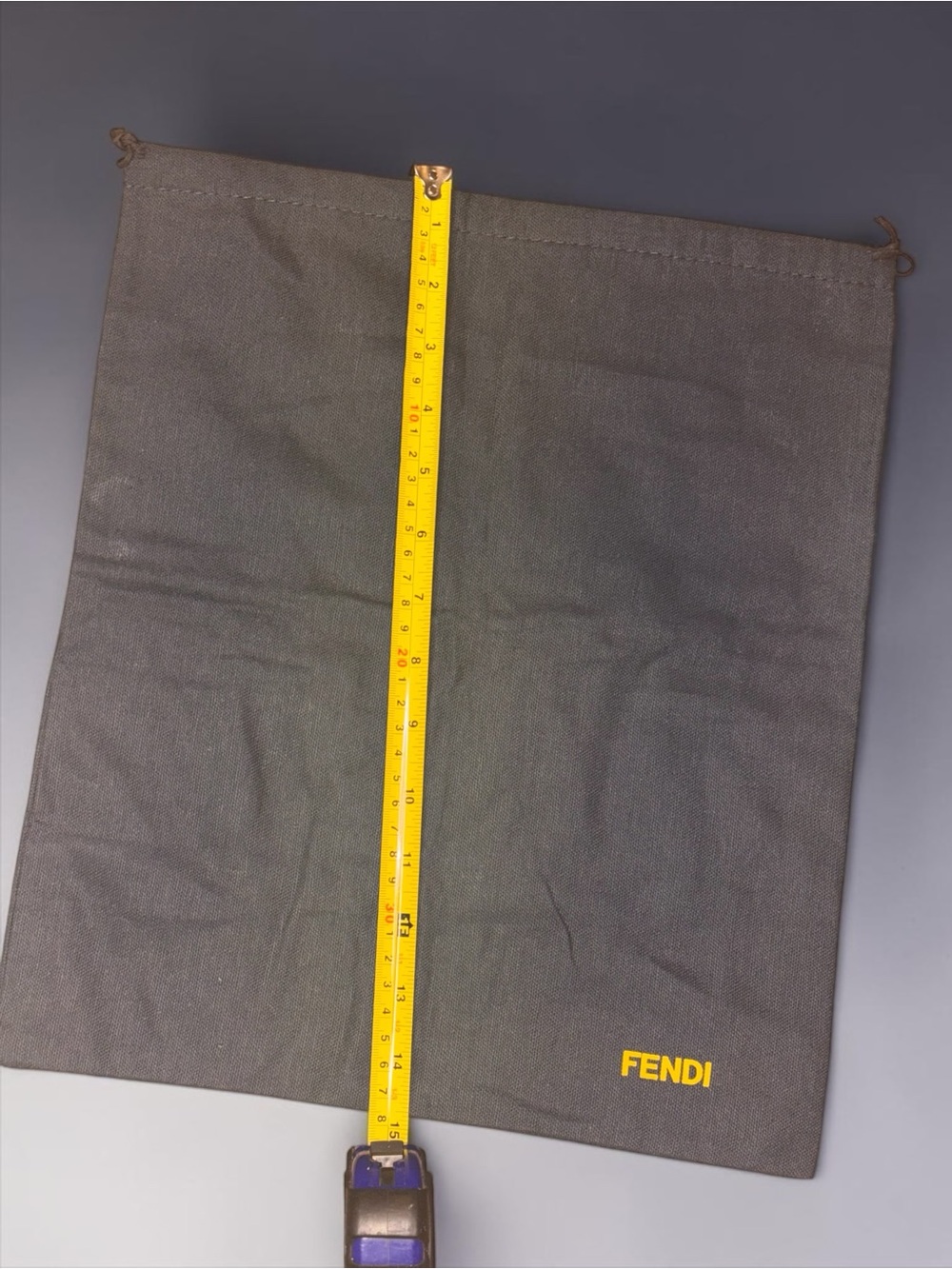 Fendi Drawstring Dust Bag 15” x 14.5” Storage Travel Protector